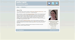 Desktop Screenshot of aoifecahill.com