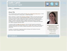 Tablet Screenshot of aoifecahill.com